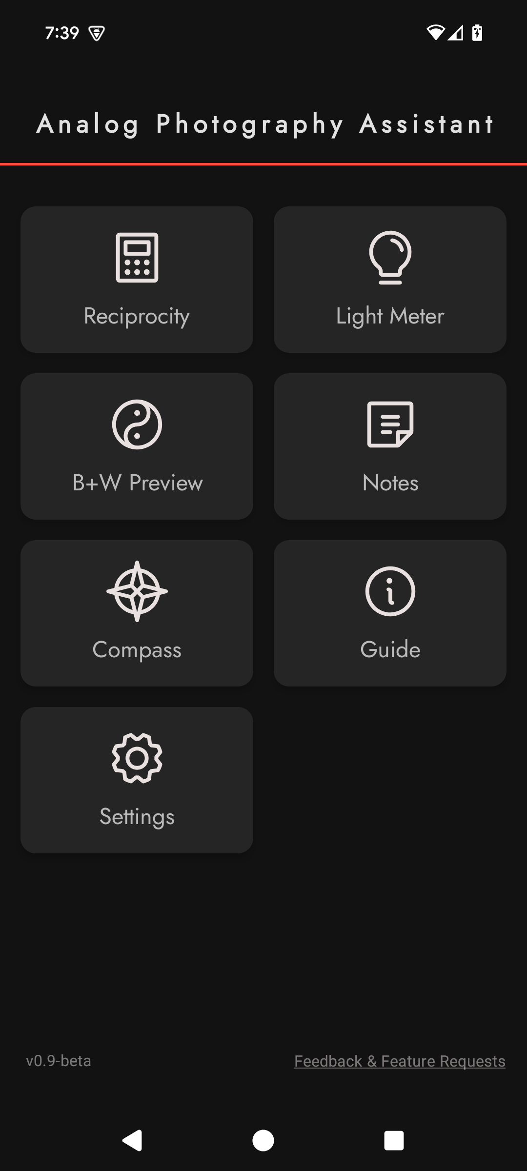 Home Screen